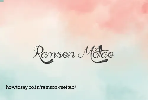 Ramson Mettao