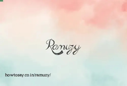 Ramuzy