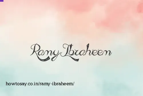 Ramy Ibraheem