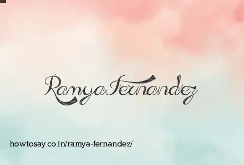 Ramya Fernandez