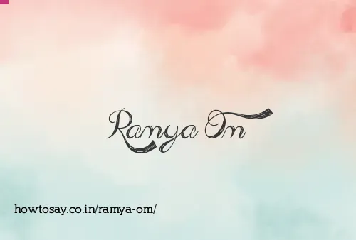 Ramya Om