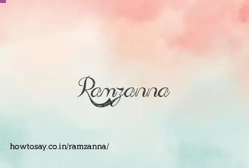 Ramzanna