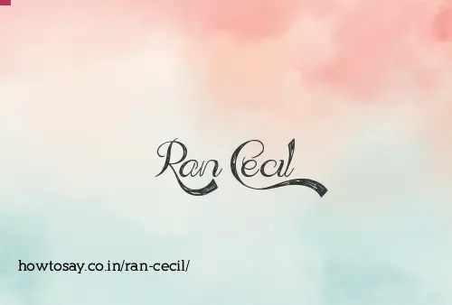 Ran Cecil