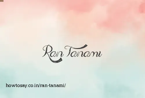 Ran Tanami