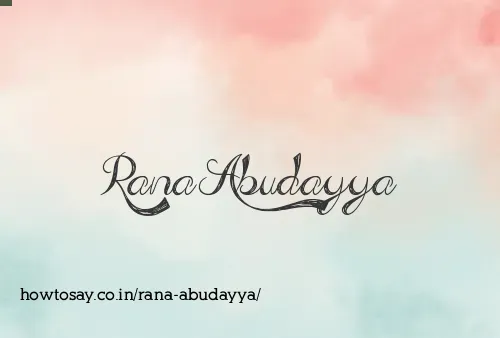 Rana Abudayya