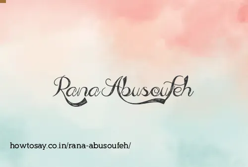 Rana Abusoufeh