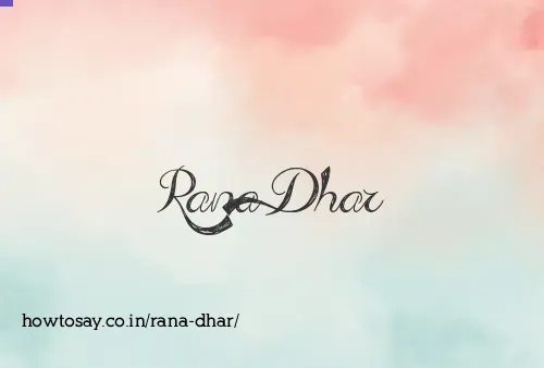Rana Dhar