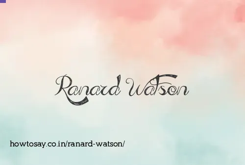 Ranard Watson