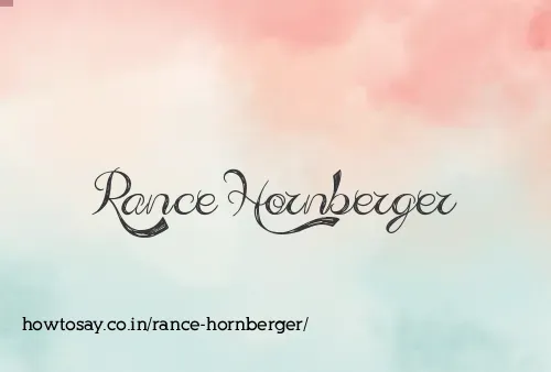 Rance Hornberger