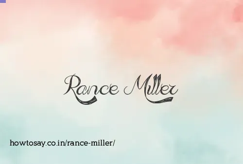 Rance Miller