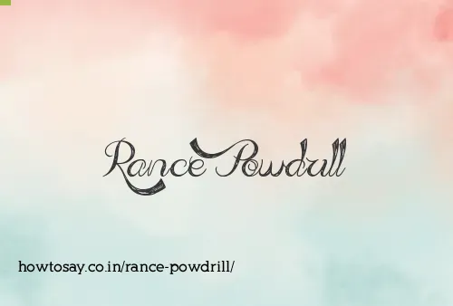 Rance Powdrill