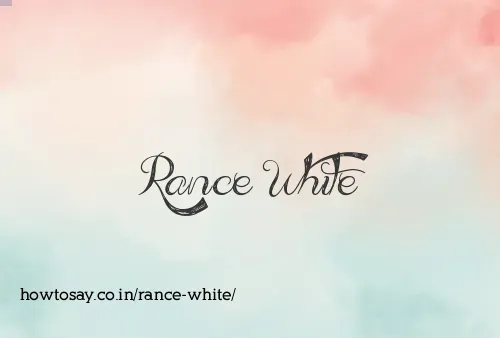 Rance White