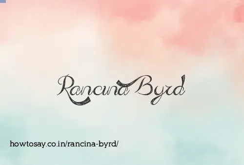 Rancina Byrd