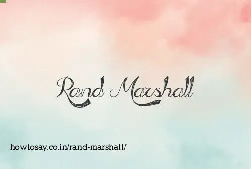 Rand Marshall