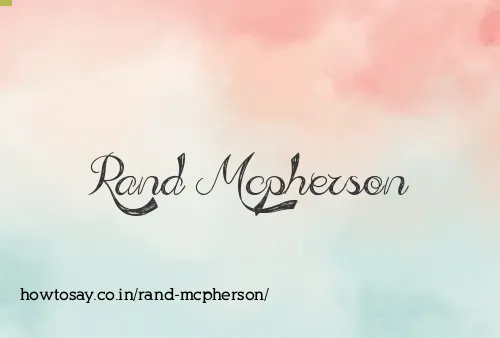 Rand Mcpherson