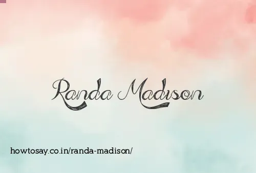 Randa Madison