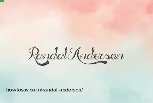 Randal Anderson