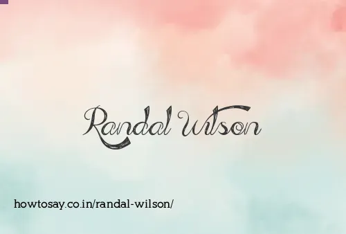 Randal Wilson