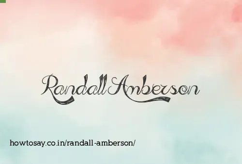 Randall Amberson