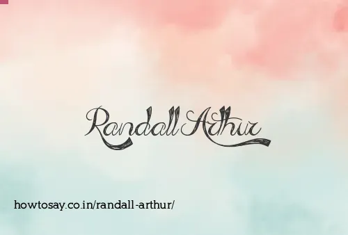Randall Arthur