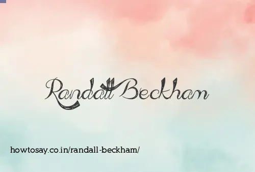 Randall Beckham