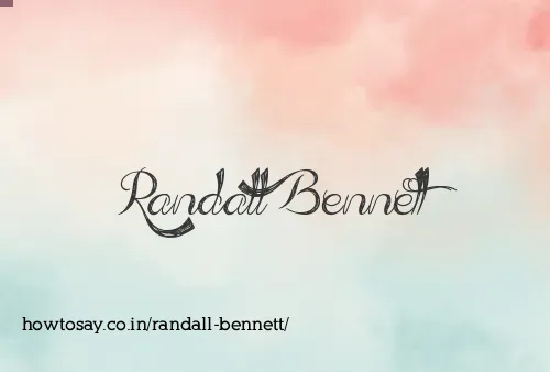 Randall Bennett