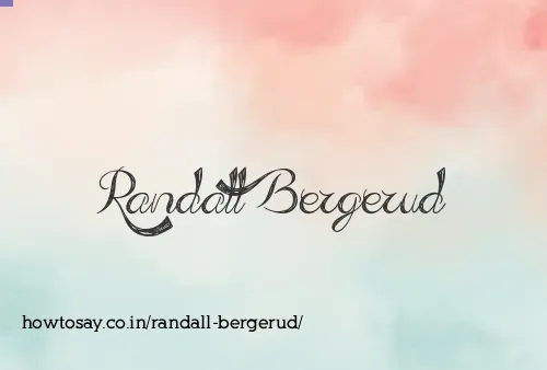 Randall Bergerud