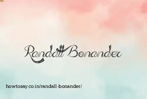 Randall Bonander