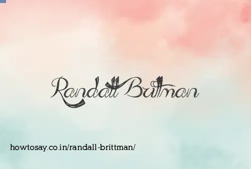 Randall Brittman