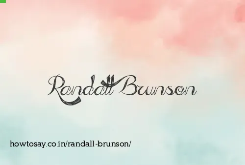Randall Brunson