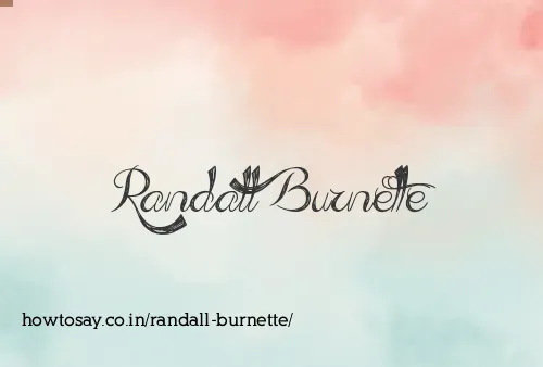 Randall Burnette