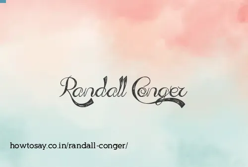 Randall Conger