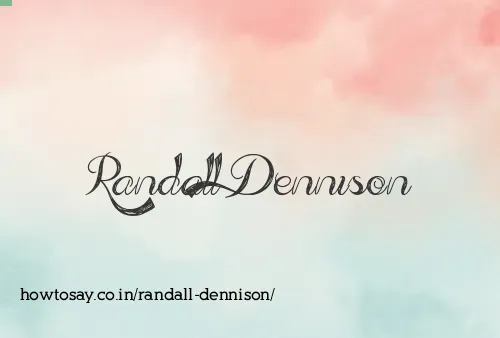 Randall Dennison