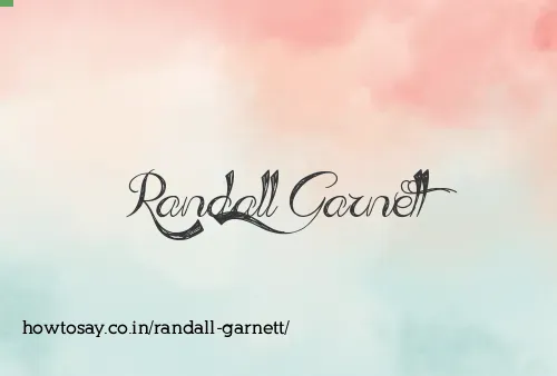 Randall Garnett
