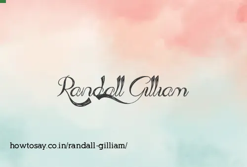 Randall Gilliam