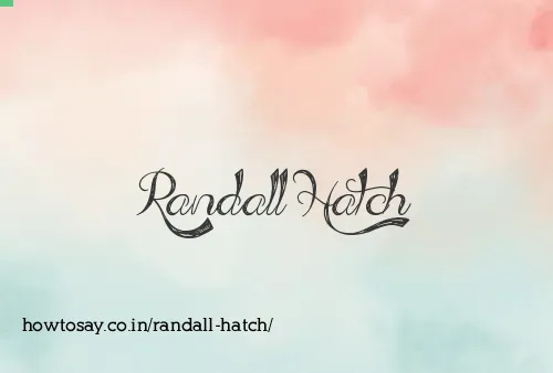 Randall Hatch