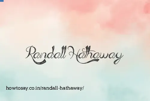 Randall Hathaway