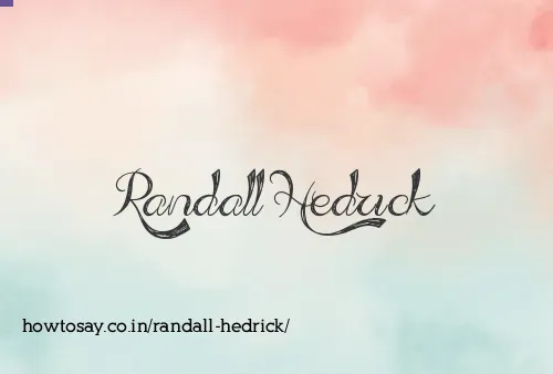 Randall Hedrick