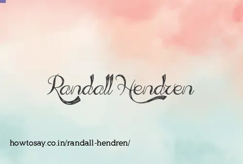 Randall Hendren