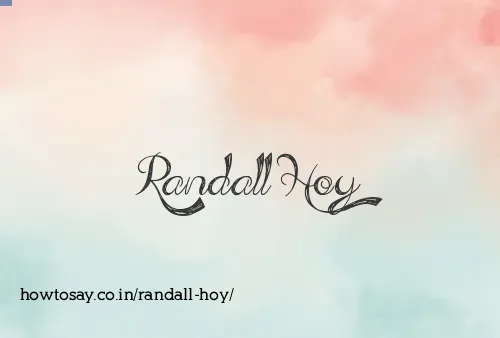 Randall Hoy