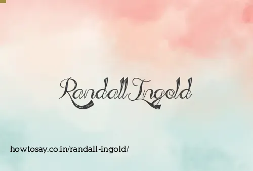 Randall Ingold