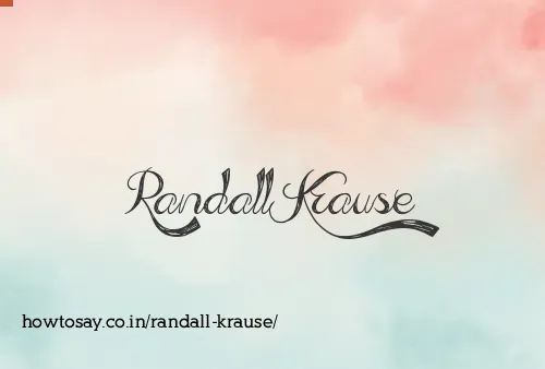 Randall Krause