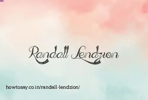 Randall Lendzion