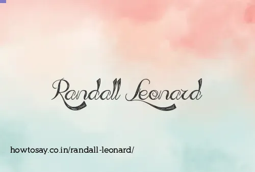 Randall Leonard