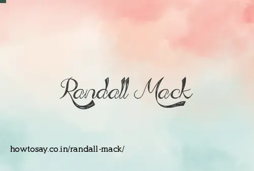 Randall Mack