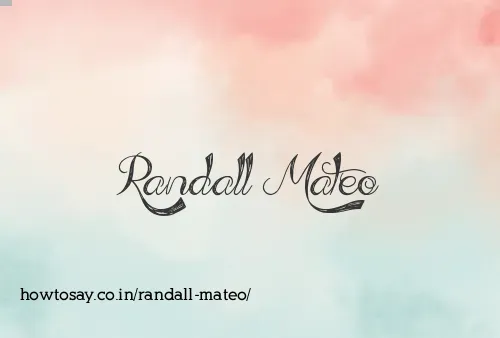 Randall Mateo