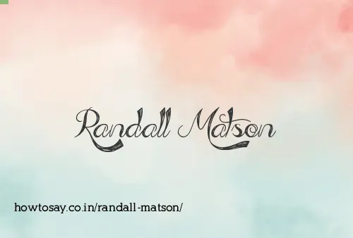 Randall Matson