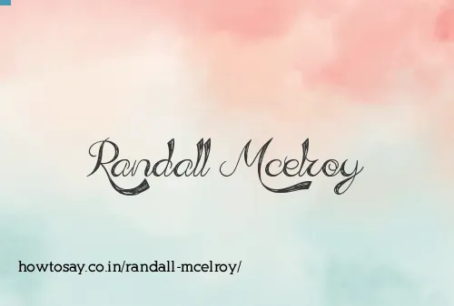 Randall Mcelroy