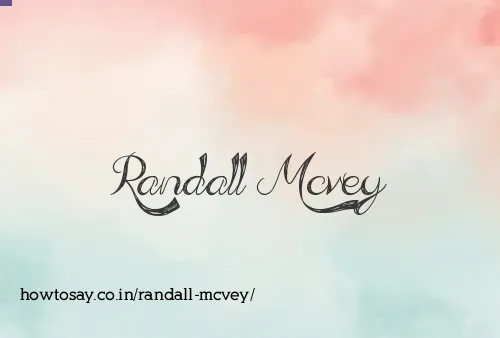Randall Mcvey