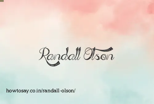 Randall Olson